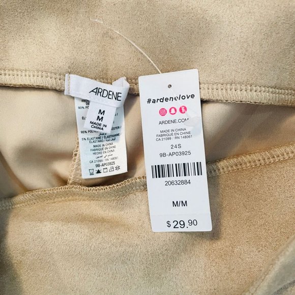 High Waisted Faux Suede Slim Casual Legging - Taupe - Picture 6 of 6